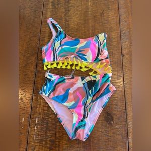 Beach Lingo mod squad tassel one piece swimsuit